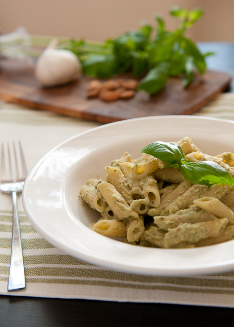 A Kitchen Hoor's Bean and Basil Pesto Penne-4